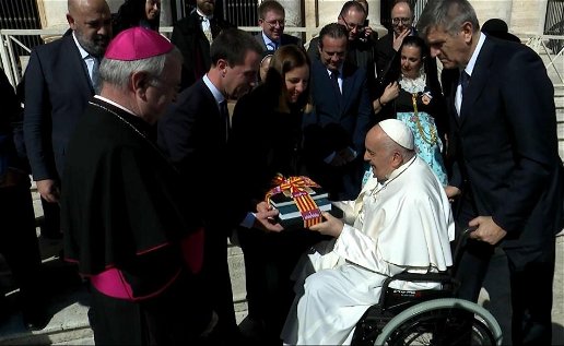 Mallorcan delegation has an audience with the Pope