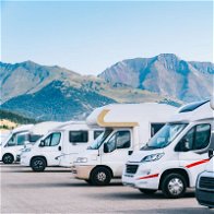 Camper vans in designated parking