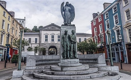Irish town's solemn memorial