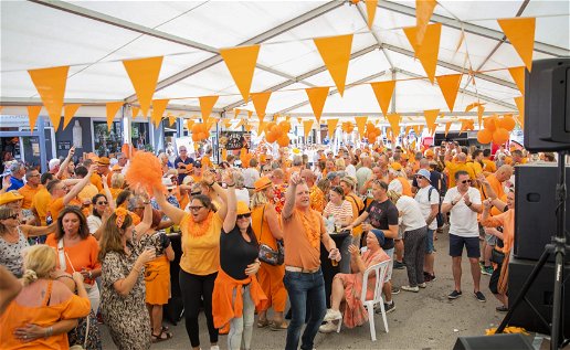 Orange extravaganza: Benimar festivities for King's Day celebrations.