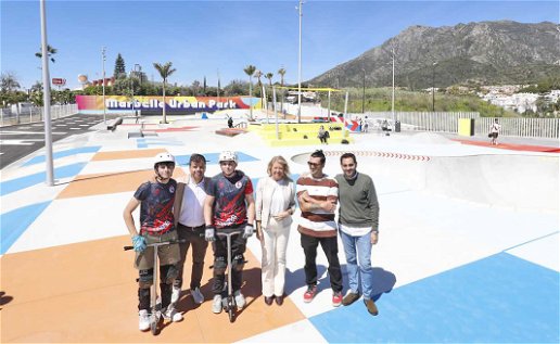The new skatepark opens
