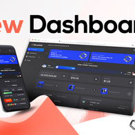 Tablet and mobile phone with a copy of the dashboard for the BlockDAG site