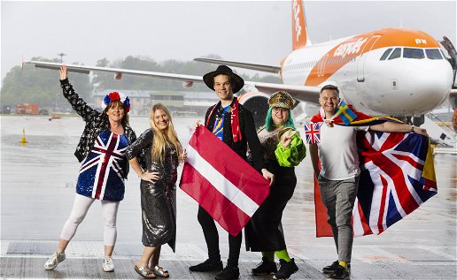 EasyJet's special party flight