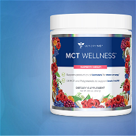 Blue background with tub for MCT Wellness