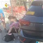 Heroes in green: Guardia Civil rescues baby locked in car.