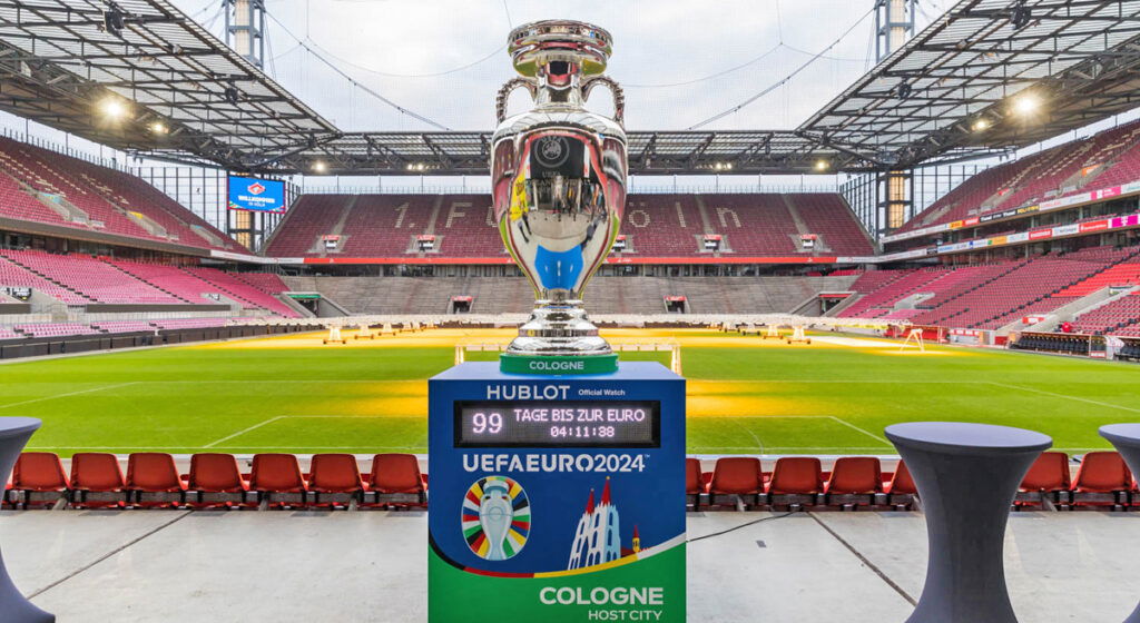 The Euro 2024 Trophy  