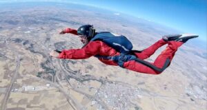 Pancho Campo preparing for his HALO leap. 