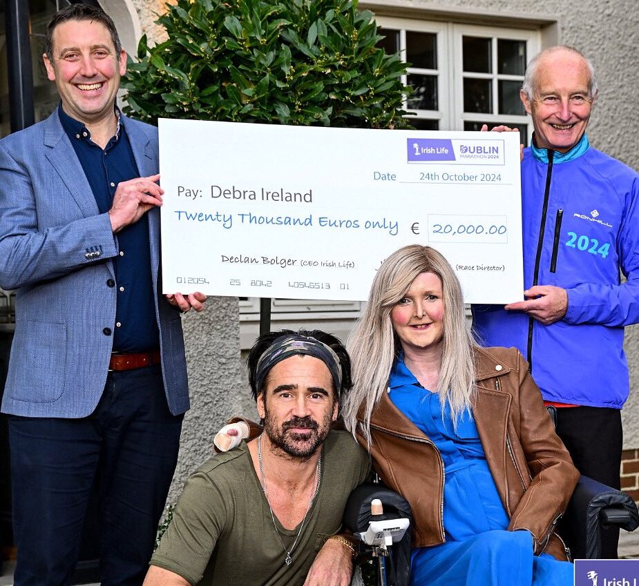 Colin Farrell to run Dublin Marathon for Debra Ireland