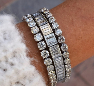 Diamond bracelet.