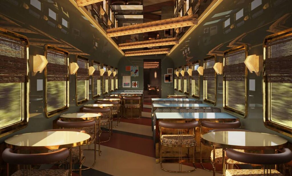 La Dolce Vita dining car.