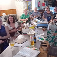Nerja Ukulele Club meeting at Marazul by Fitzgeralds