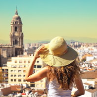 Tourist in Malaga.