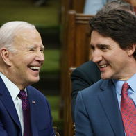 President Biden with Prime Minister Trudeau.
