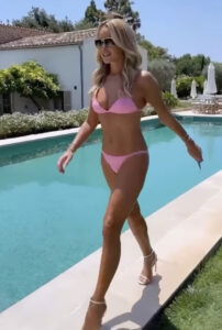 Holden via Instagram in a pink bikini.