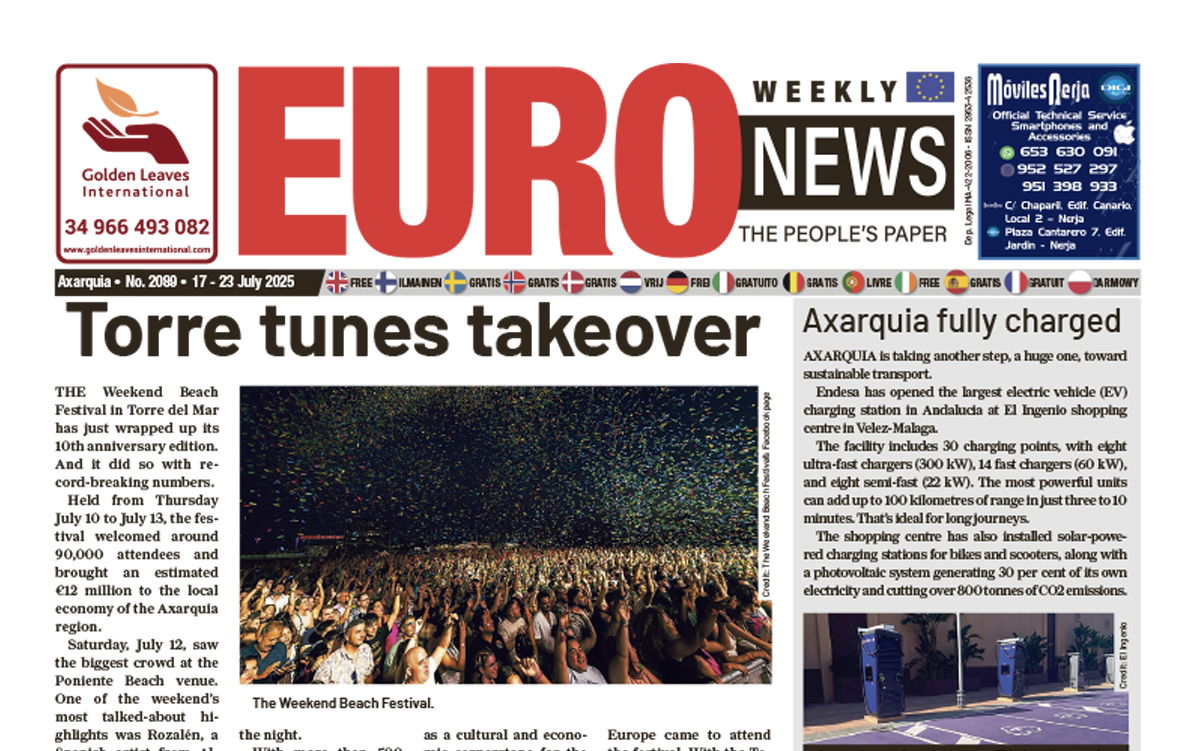 Axarquia newspaper 17 - 23 Jul 2025