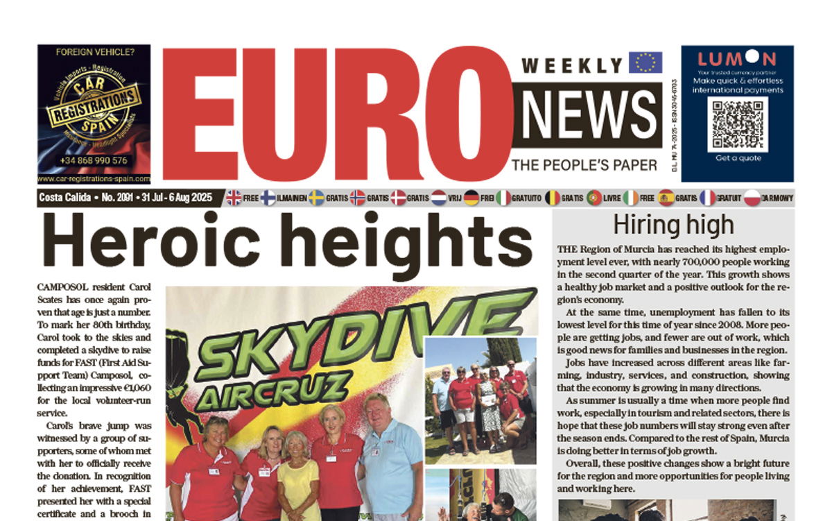 Costa Calida newspaper 31 Jul - 6 Aug 2025