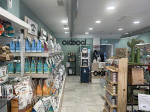 Inside Okidogi store