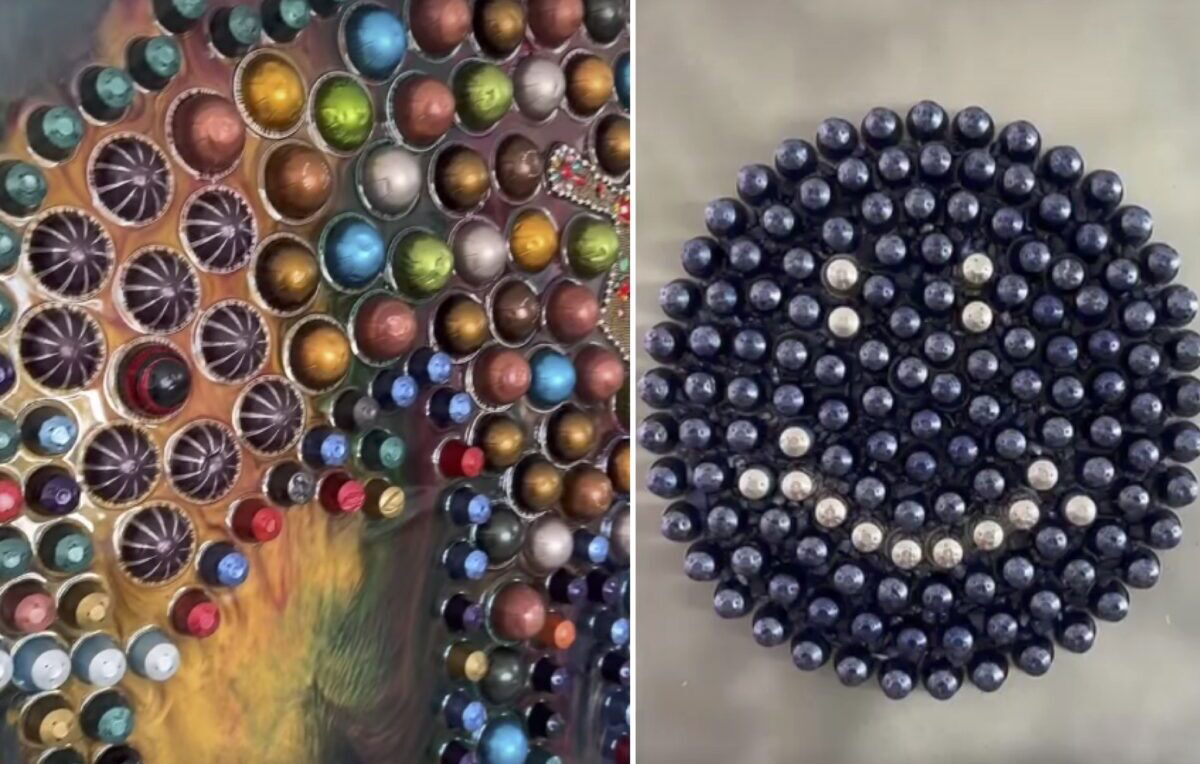 Coffee capsule colour – sustainable art