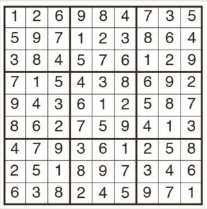 easy sudoku 2091