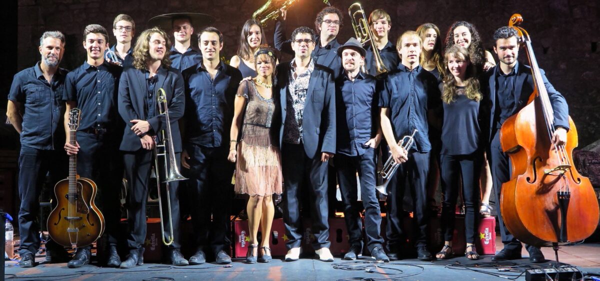 Free big band jazz and funk in Parque de la Batería