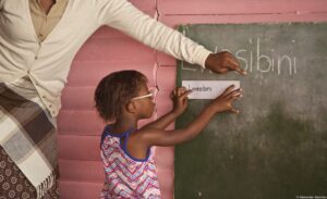 Girls Learning Spelling