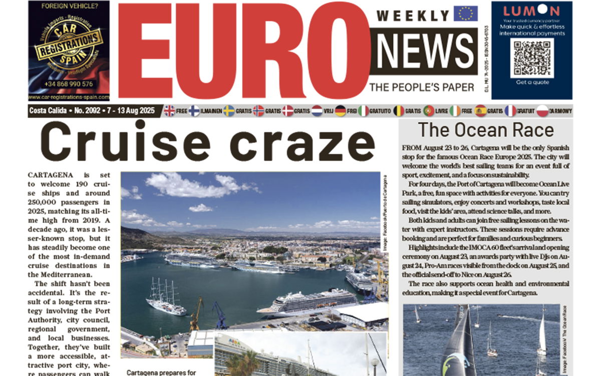 Costa Calida newspaper 7 - 13 Aug 2025