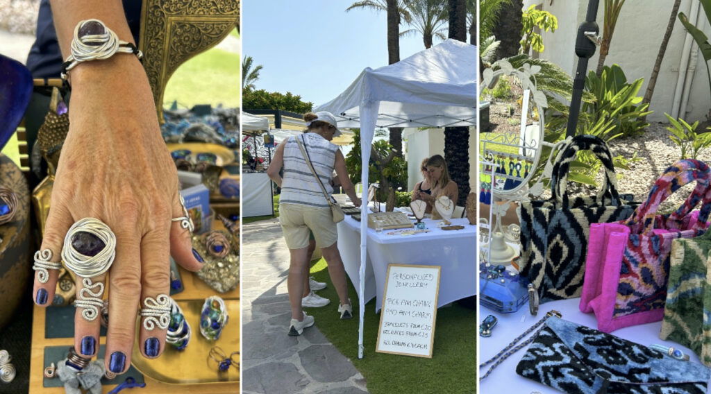 Stalls astatine nan Kempinski market