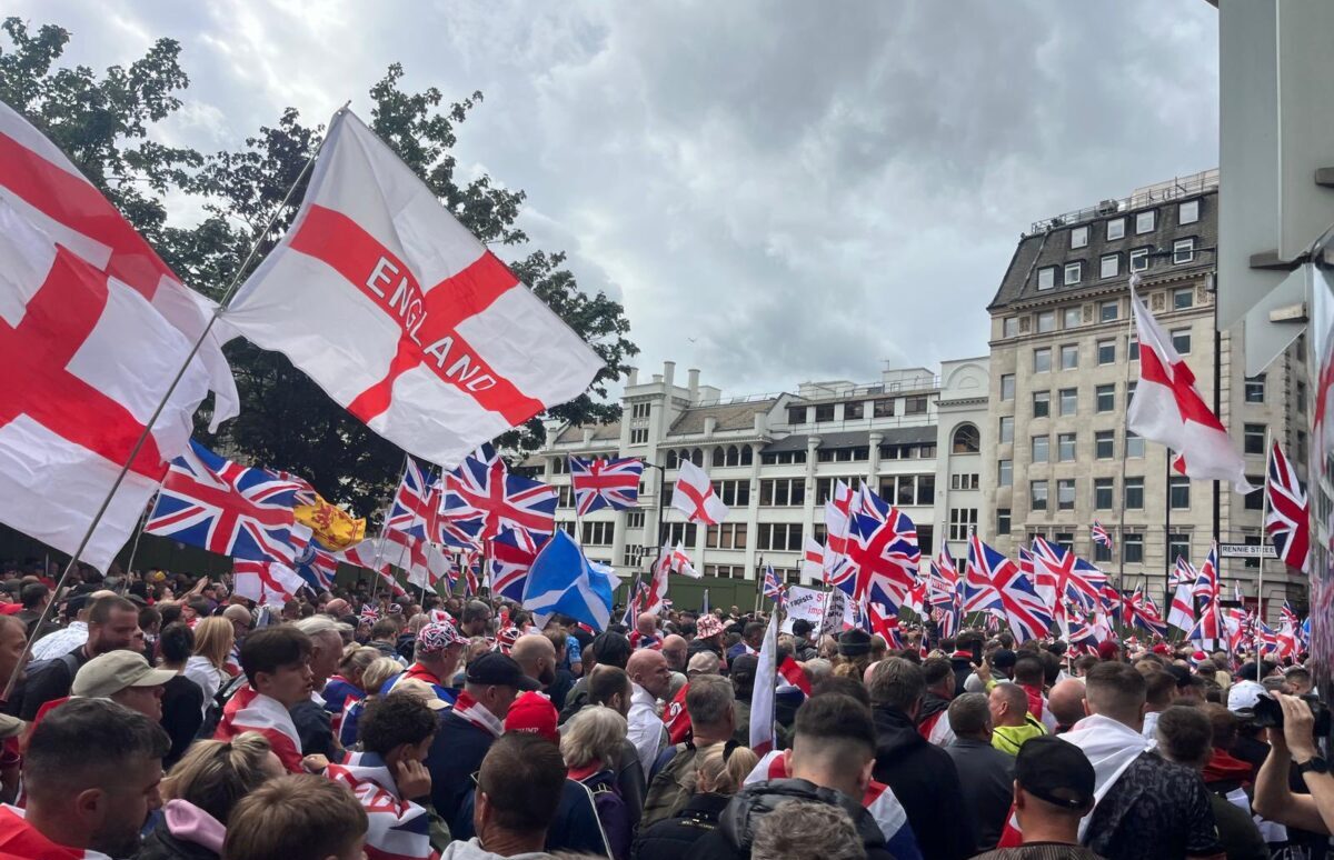 Tommy Robinson led rally floods central London