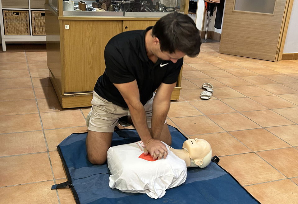 Singer, Ben James learns CPR.