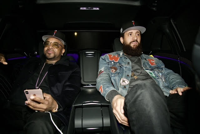 Shaggy & Jermaine Dupri on our way to some Grammy Awards party in LA | Credit: Shaggy Brown