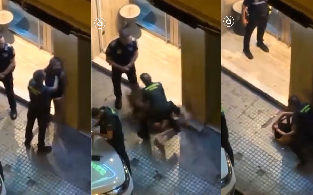 Officer arrested after viral video