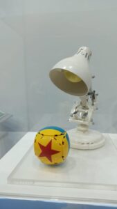 The Pixar lamp, made from Legos.