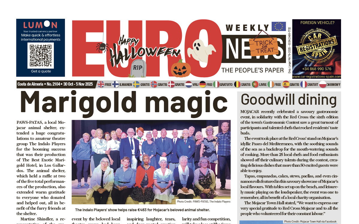 Costa de Almeria newspaper 30 Oct - 5 Nov 2025