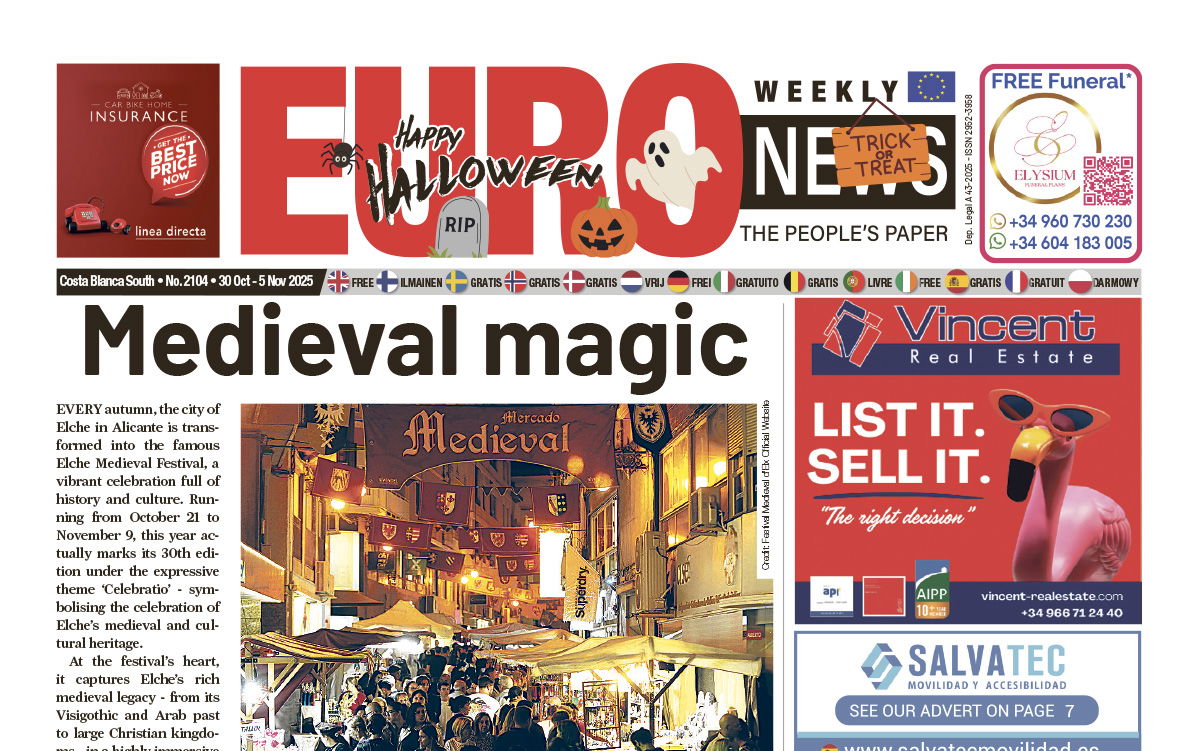 Costa Blanca South newspaper 30 Oct - 5 Nov 2025
