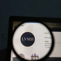 Magnify Glass highlighting the text LVMH