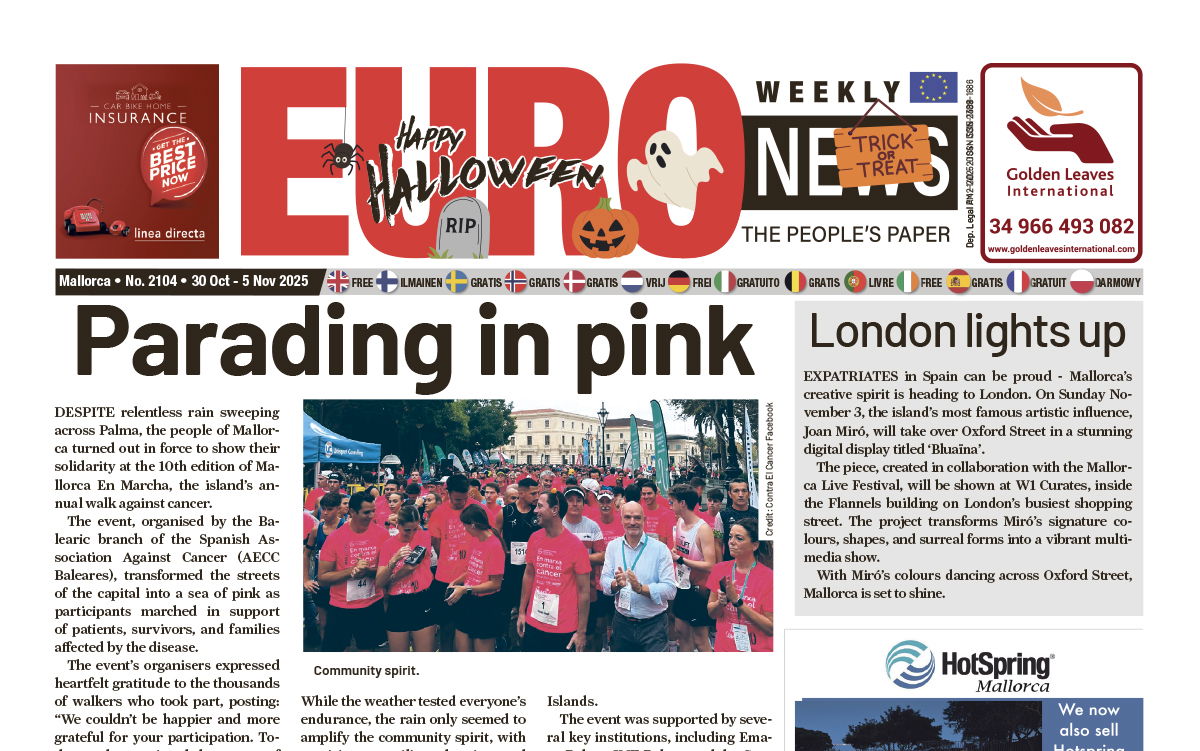 Mallorca Newspaper 30 Oct - 5 Nov 2025