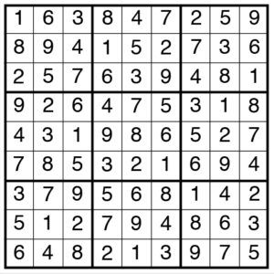 easy sudoku 2105