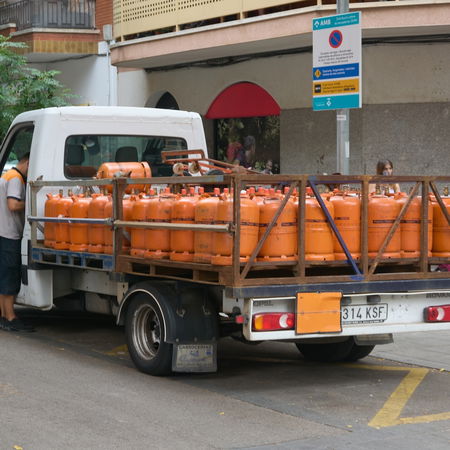 Butane gas delivery.