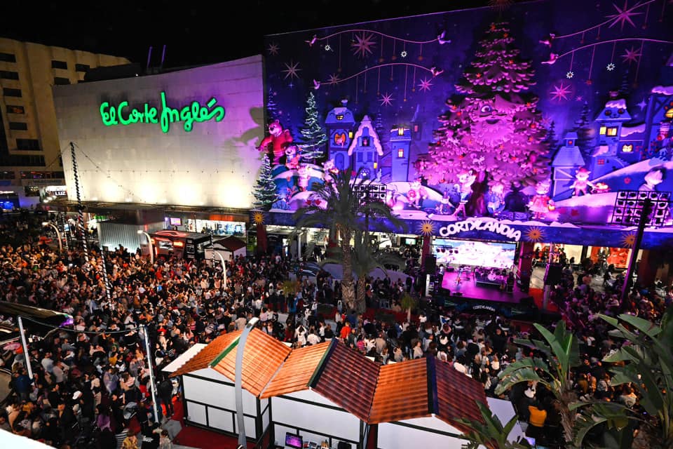 Christmas Show Lights Up El Corte Inglés Murcia