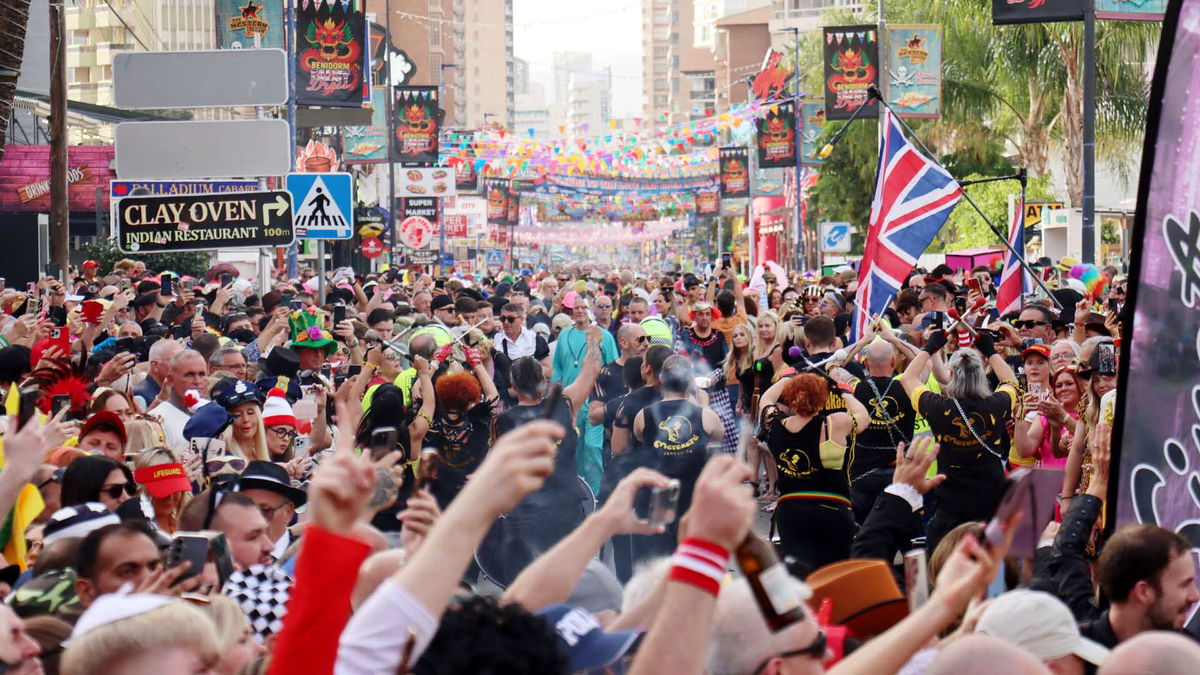 Over 30,000 Revellers, Mostly British, Fill Benidorm’s Streets For Europe’s Biggest Fancy Dress Party