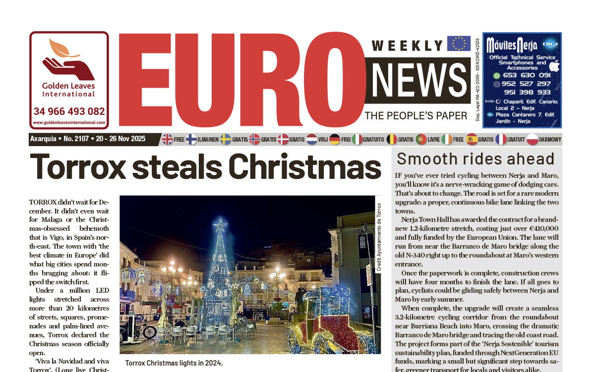 Axarquia Newspaper 20 - 26 Nov 2025