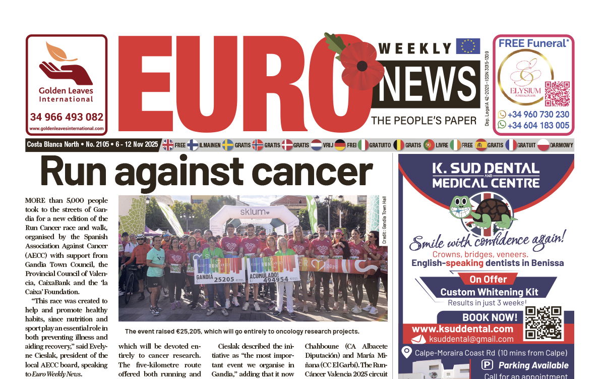 Costa Blanca North newspaper 6 - 12 Nov 2025