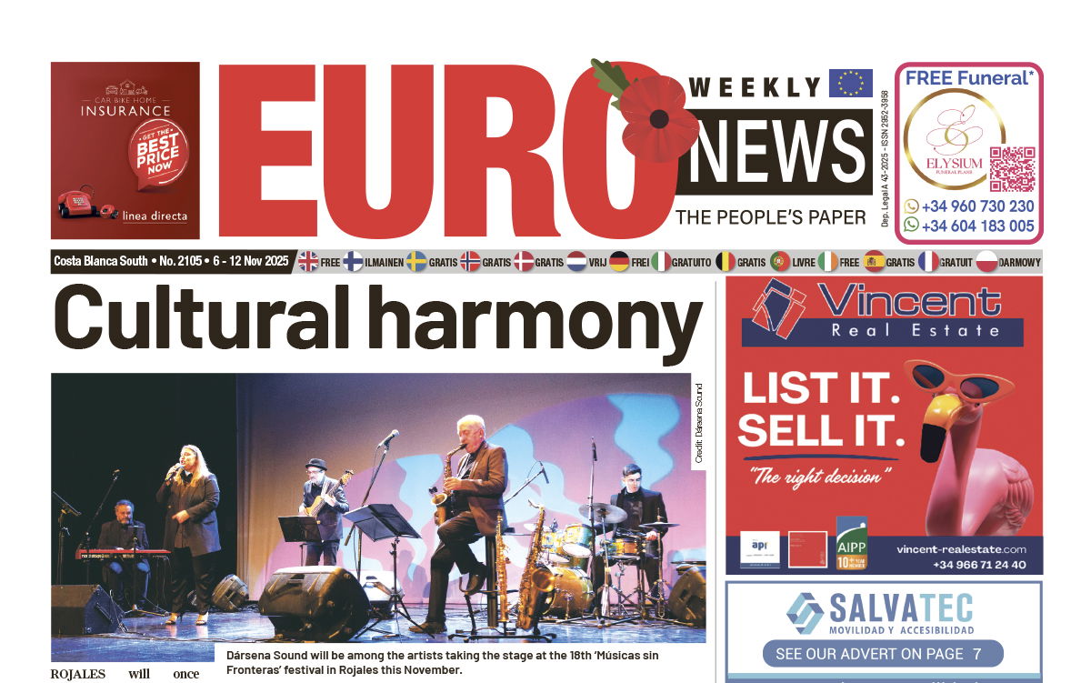 Costa Blanca South newspaper 6 - 12 Nov 2025