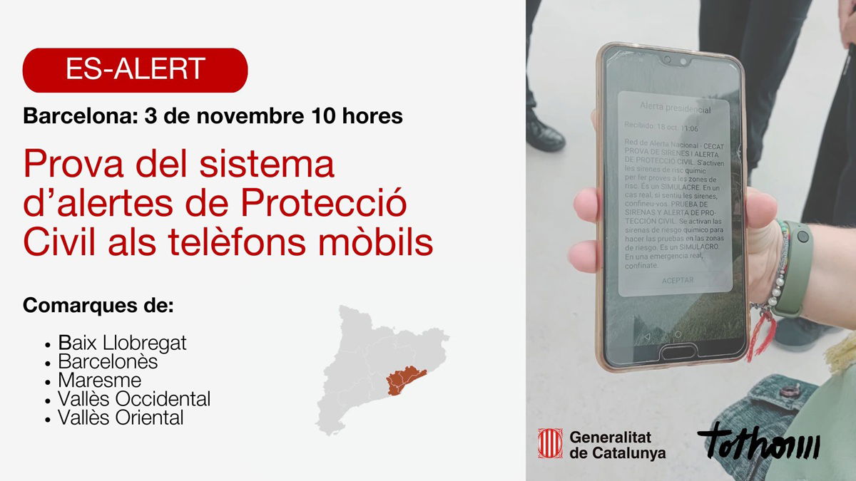 Five Million Phones Buzz In Catalonia’s Massive Alert Test