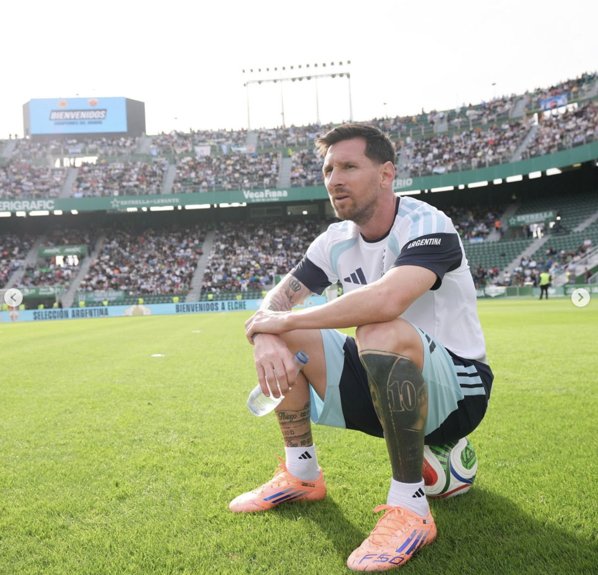 Lionel Messi Shares Emotional Tribute To Argentina Fans In Elche