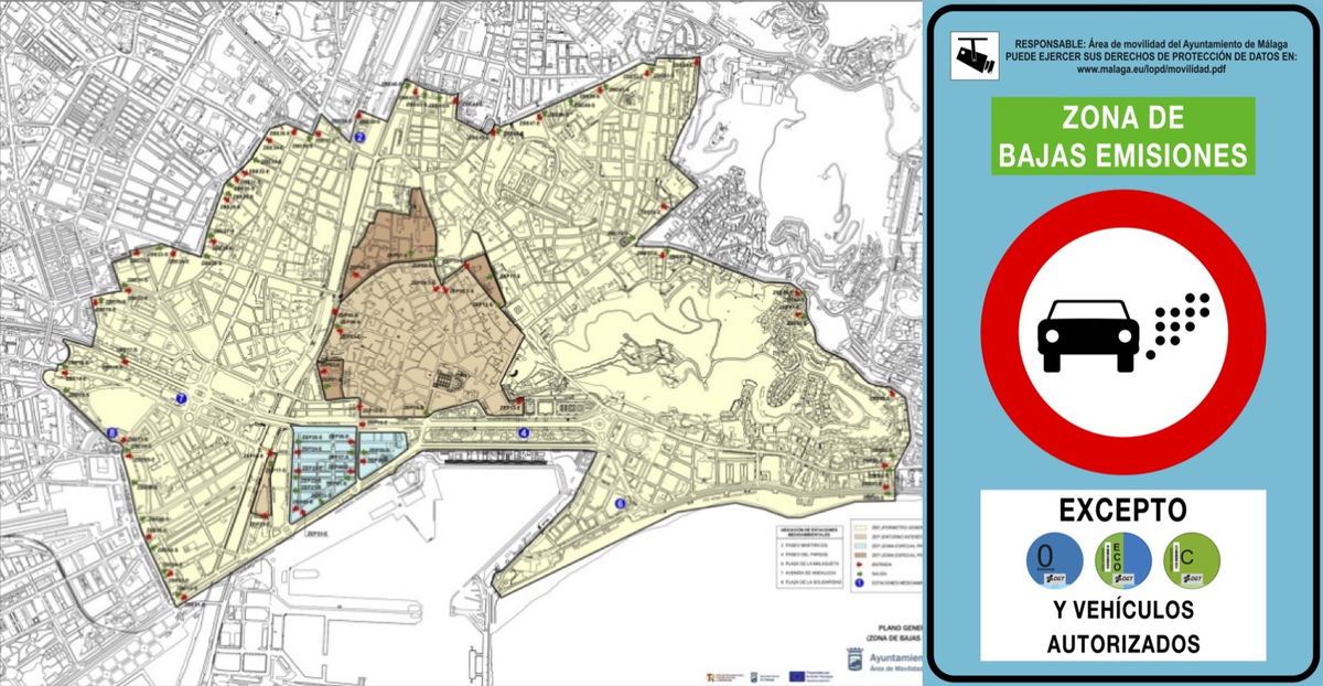 Will I Be Fined €200 If I Drive Into The Centre Of Malaga? And What Exceptions Are There?