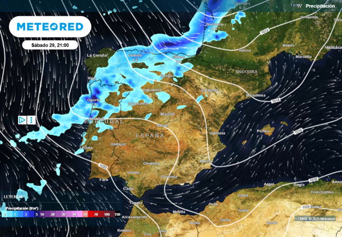 Polar jet to slam into Spain: Freezing weekend, heavy rain and snow returning at 1,000 metres