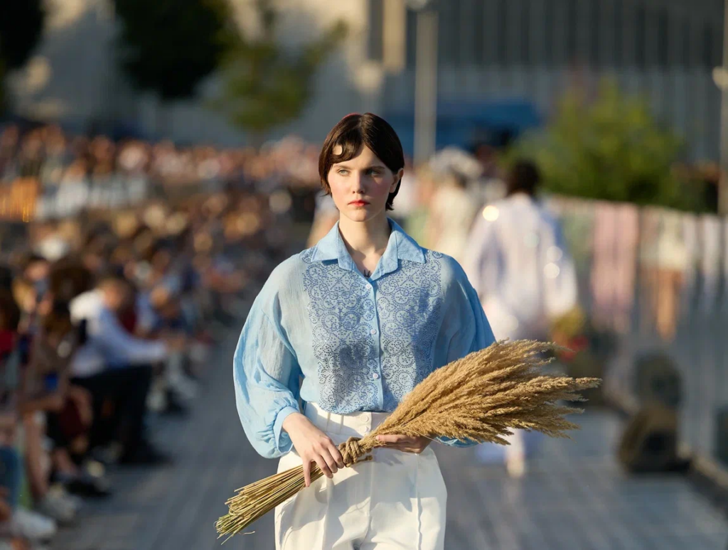 Model on catwalk at BRICS Fashion week