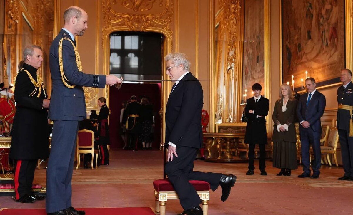 Arise Sir Roger Daltrey: British rock pioneer knighted by Prince William at Windsor