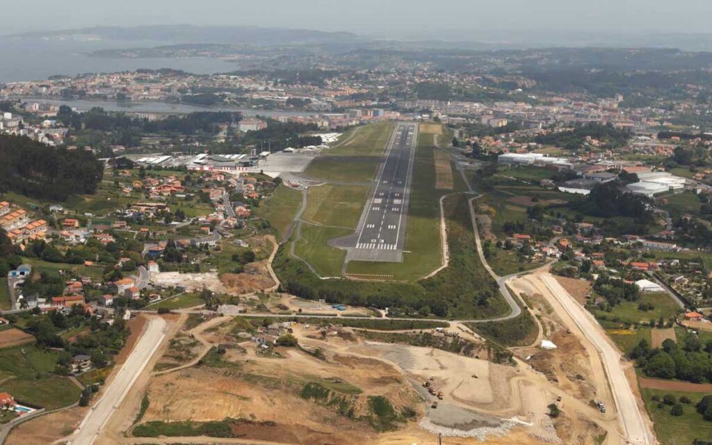 La Coruña Airport approach.
